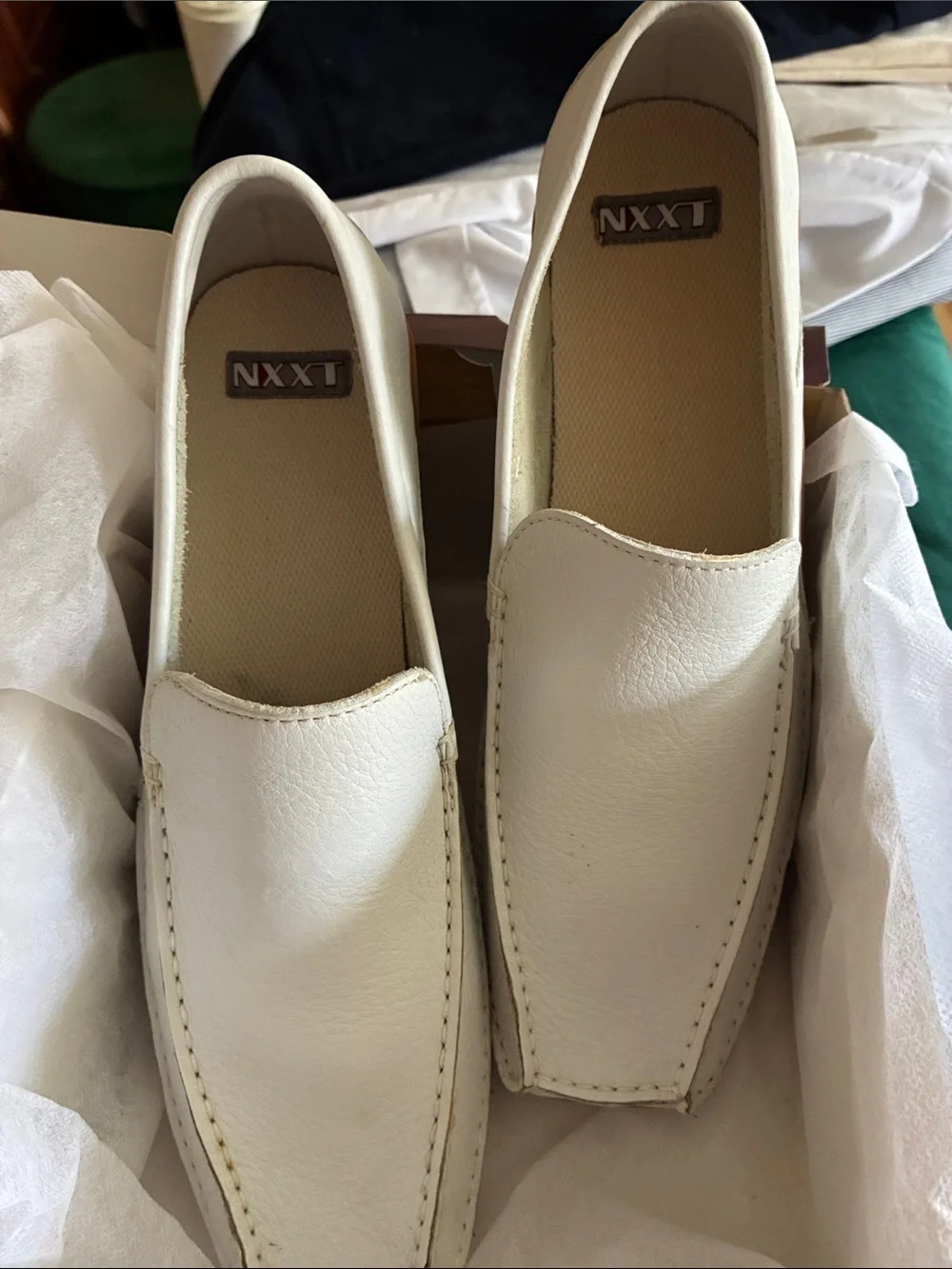 NCCT Men’s White Slip-On Loafers